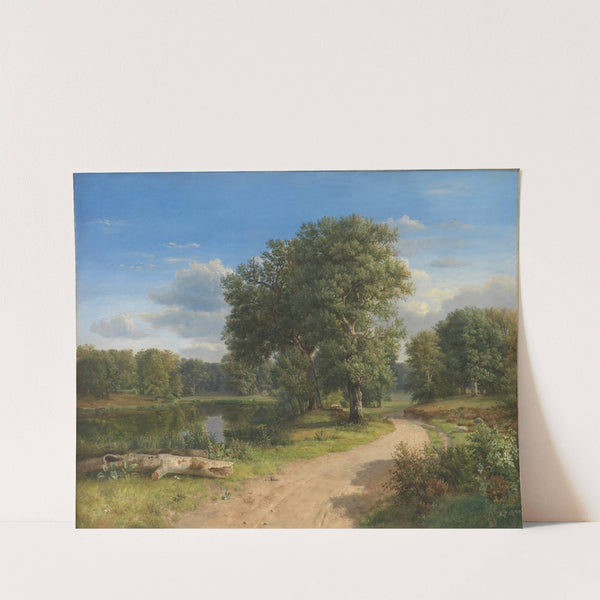 Landscape near Hammermøllen, North Zealand (1843) by Dankvart Dreyer