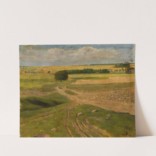 Landscape of fields by Leon Szpądrowski