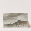 Landscape on the River Dniester, study for paintings (1884) by Jozef Brandt