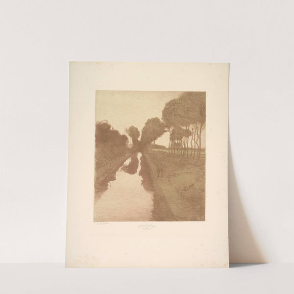 Landscape, Plate 3, Remarque, Bat (1892–1893) by Charles Marie Dulac