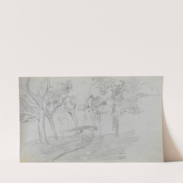 Landscape Study (1860s) by Ernest Meissonier