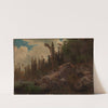 Landscape Study with Trees and Rocks by August Cappelen