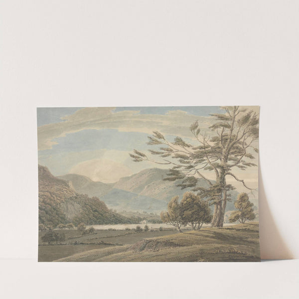 Landscape; Trees, Lakes and Mountains, Lake District by Thomas Sunderland