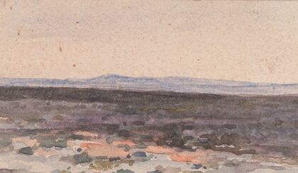 Landscape: Valley with Mountain in Distance