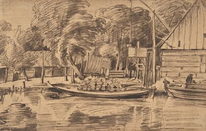 Landscape with a Canal in the Foreground