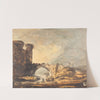 Landscape with a Castle and Bridge by William Payne