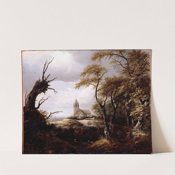 Landscape with a Church by Jacob van Ruisdael