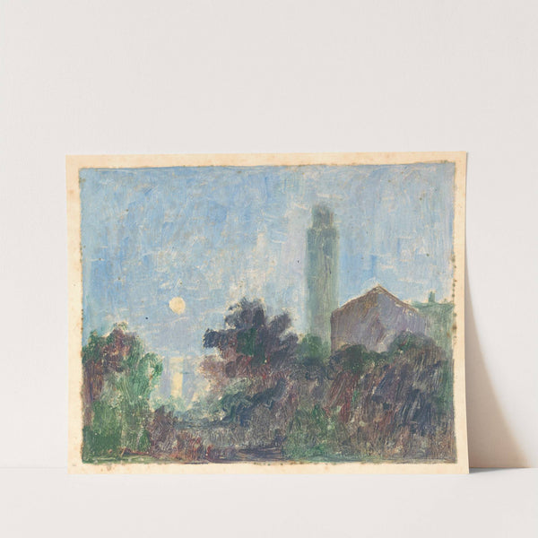 Landscape with a Church by Dezider Czölder