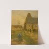 Landscape With A Church And A Graveyard (1895 ) by Eugen Jettel