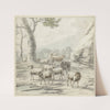 Landscape with a Flock of Sheep near a Tree (1688) by Jan van der Meer the Younger