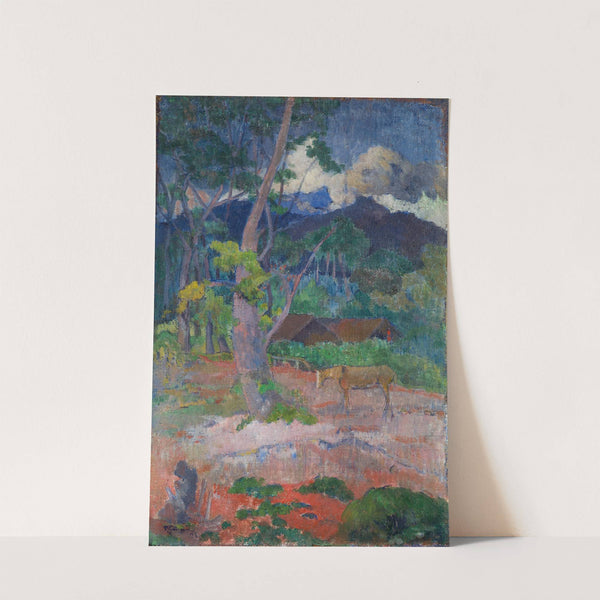 Landscape with a Horse by Paul Gauguin