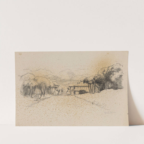 Landscape with a House Among Trees (1860 - 1924) by Hans Thoma