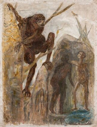 Landscape with a monkey
