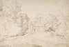 Landscape with a Pedimented Temple and Two Figures