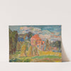 Landscape with a Red House by Sasza Blonder