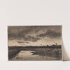 Landscape with a river (1862) by Anton Melbye