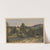 Landscape with a river and huts in Zlate Hory (1850-1881) by Adolf Dressler