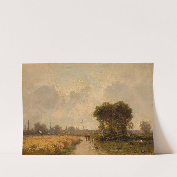 Landscape with a road by Aleksander Swieszewski