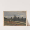 Landscape with a road and hills (1850-1881) by Adolf Dressler
