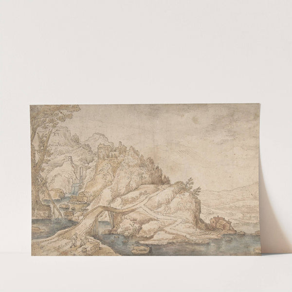 Landscape with a Road Leading Towards a Settlement on a Hill (late 16th–mid 17th century) by Joos de Momper