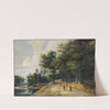 Landscape with a Road through a Wood of Beeches by Lucas van Uden