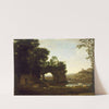 Landscape with a Rock Arch and River by Claude Lorrain