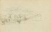 Landscape with a row of trees