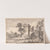 Landscape with a ruin, a river, a shepherd and sheep by Francois Vivares