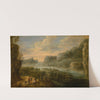 Landscape with a Sunset by Lucas van Uden