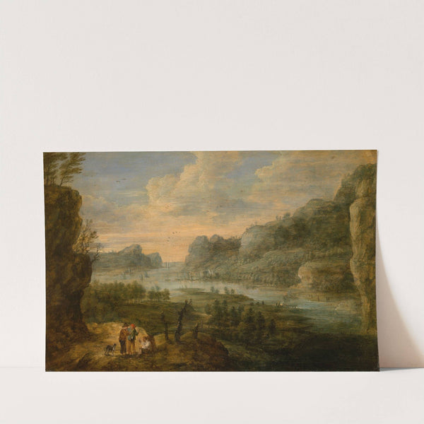 Landscape with a Sunset by Lucas van Uden