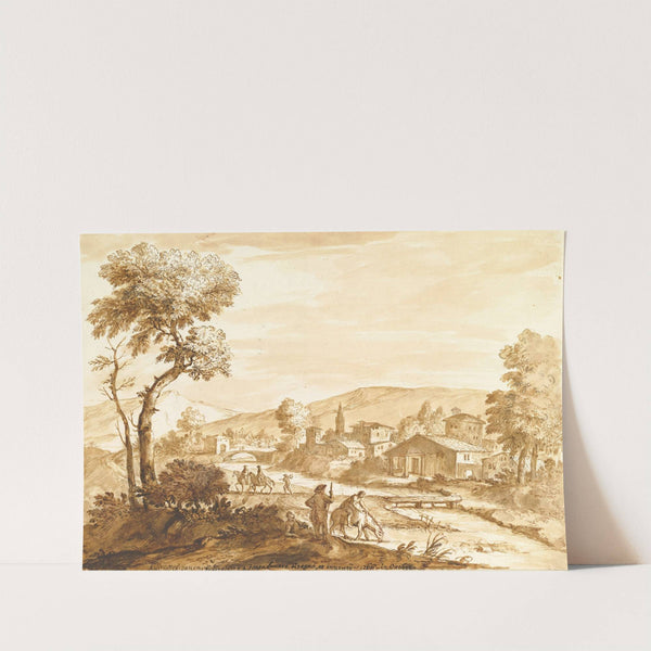 Landscape with a Town by a River by Anton Maria Zanetti the Elder