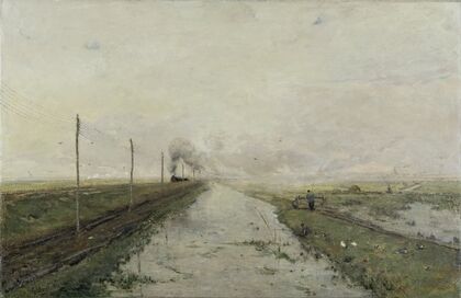 Landscape with a train