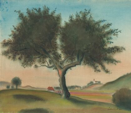 Landscape with a Tree (From Lamač)