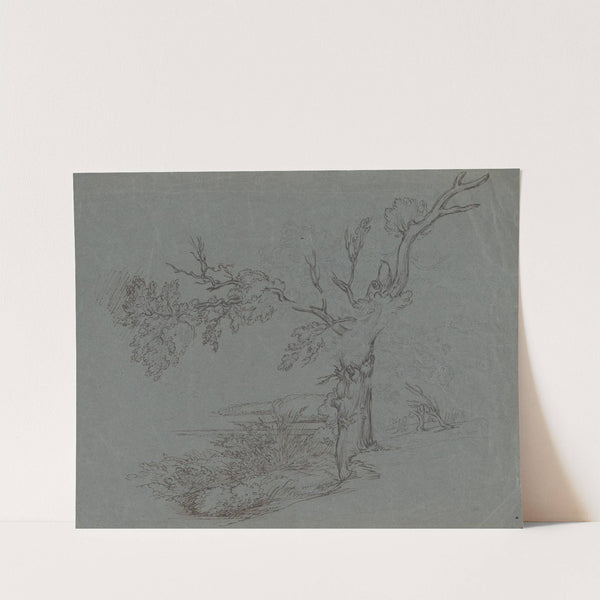 Landscape with a Tree in the Foreground by Circle of Raphael Lamar West