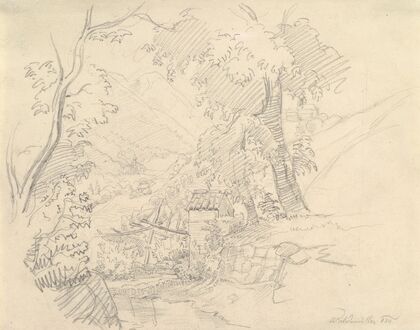 Landscape with a View in a Valley