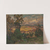 Landscape with a Village. Study from North Norway by Anna Boberg