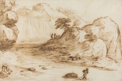Landscape with a Waterfall