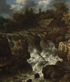 Landscape with a waterfall