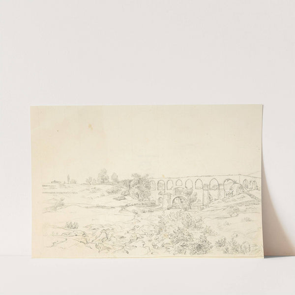 Landscape with Acquaduct near Smyrna by Franz von Hauslab the Younger
