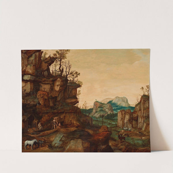 Landscape with Adam and Eve (1559-1569) by Cornelis van Dalem