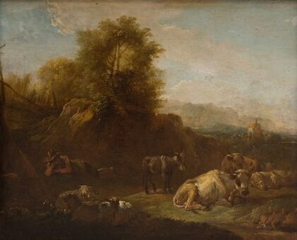 Landscape with Animals and a Shepherd — size preview