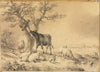 Landscape with Animals and Boy in Tree (1866)