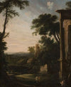 Landscape with architecture and staffage