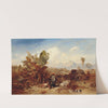 Landscape with Black People by Eduard Hildebrandt
