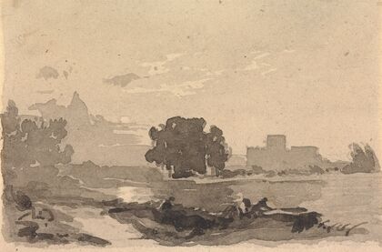 Landscape with Castle in Background