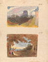 Landscape with Castle – Modern Manner (no. 13); Landscape with Figures in Foreground