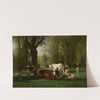 Landscape With Cattle And Sheep (c. 1852-58) by Constant Troyon