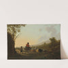 Landscape with Cattle Driver and Shepherd by Jacob van Strij