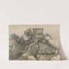 Landscape with Château Galliard by Jean-Jacques de Boissieu