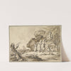 Landscape with Children in Oriental Costume by Tiberius Dominikus Wocher